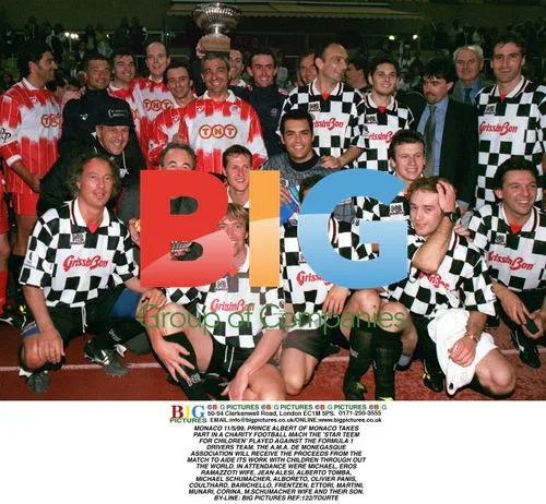 Prince Albert of Monaco in Charity Football Match