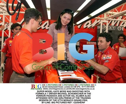 Kate Moss, Michael Schumacher, Val Kilmer at Monaco GP