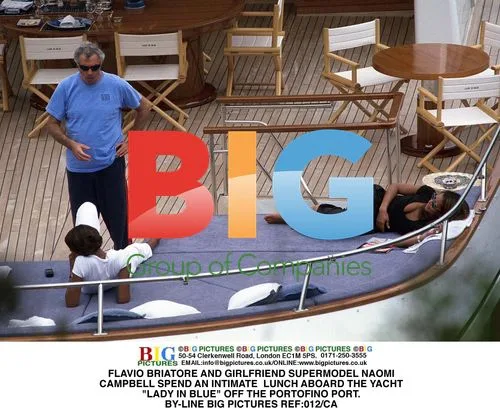 Flavio Briatore and Naomi Campbell on Yacht