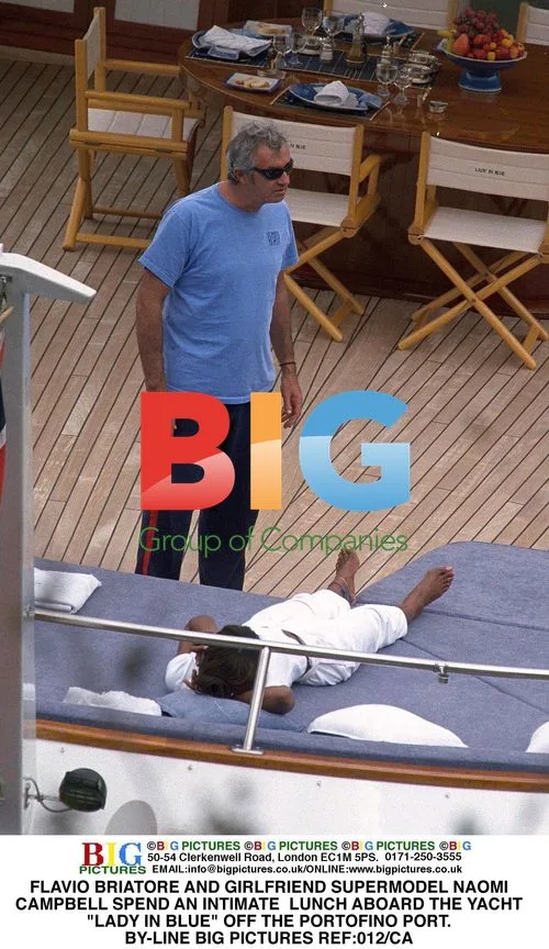 Flavio Briatore and Naomi Campbell's Yacht Lunch
