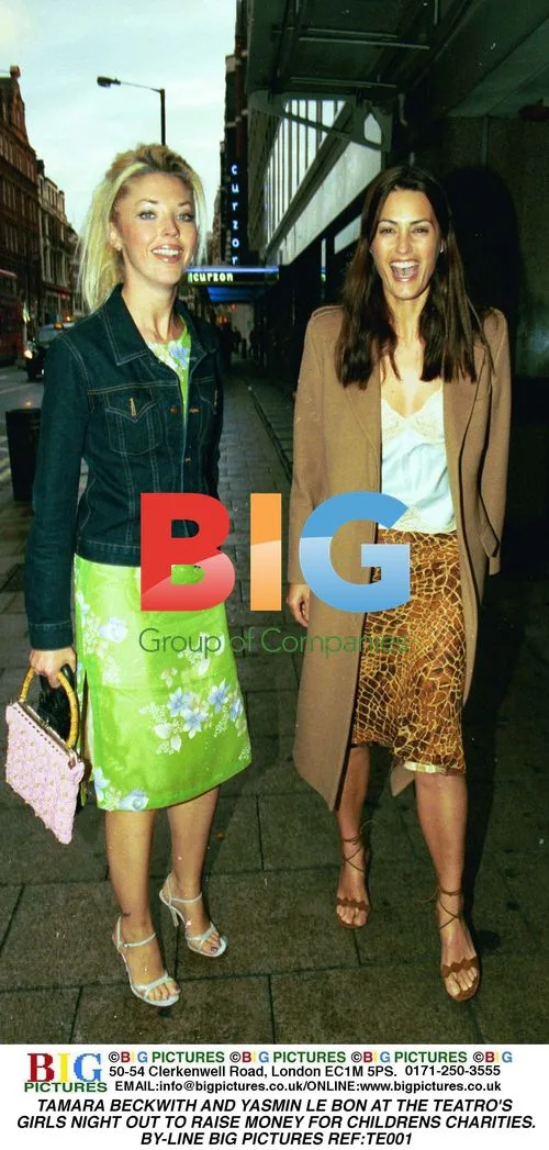 TAMARA BECKWITH AND YASMIN LE BON AT CHARITY EVENT