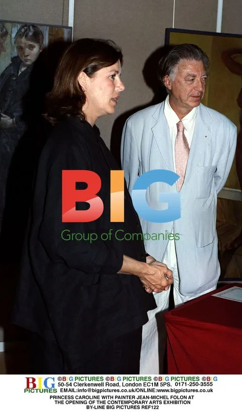 Princess Caroline at Contemporary Art Exhibition