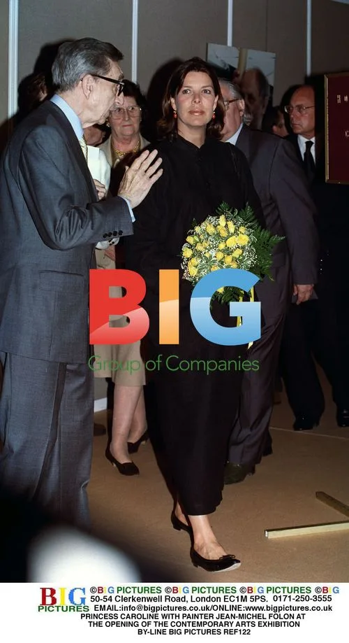 Princess Caroline with Painter Folon