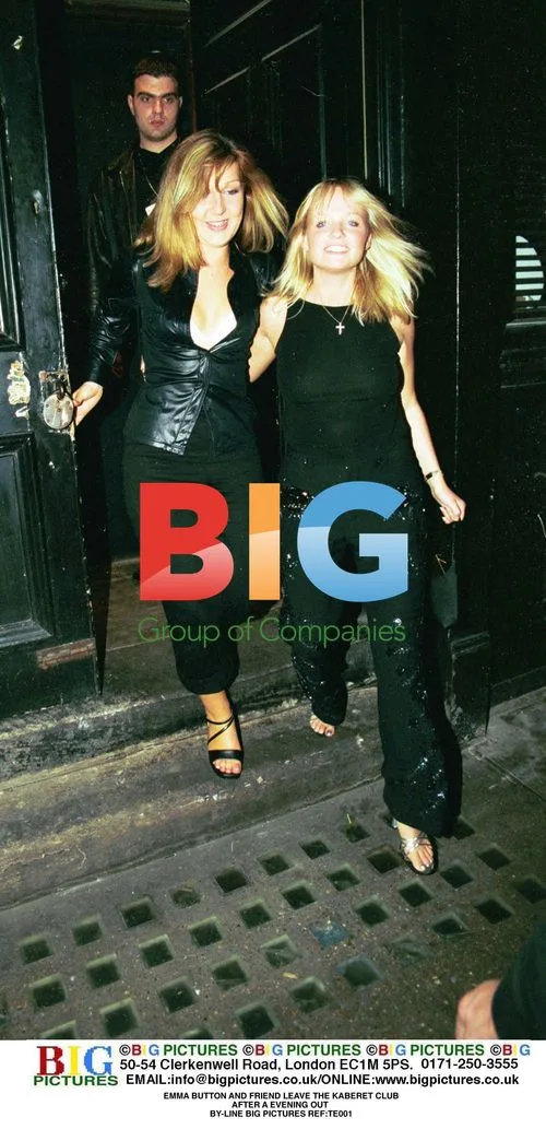 Emma Button and friend leave Kaberet Club