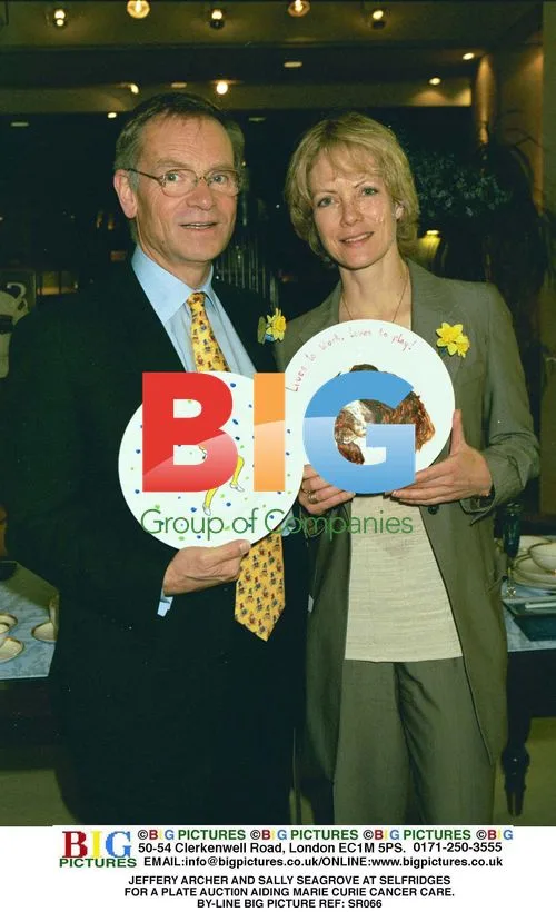 Jeffery Archer and Sally Seagrove at Selfridges for Charity Auction
