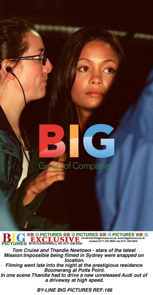 Tom Cruise and Thandie Newton Film "Mission: Impossible"