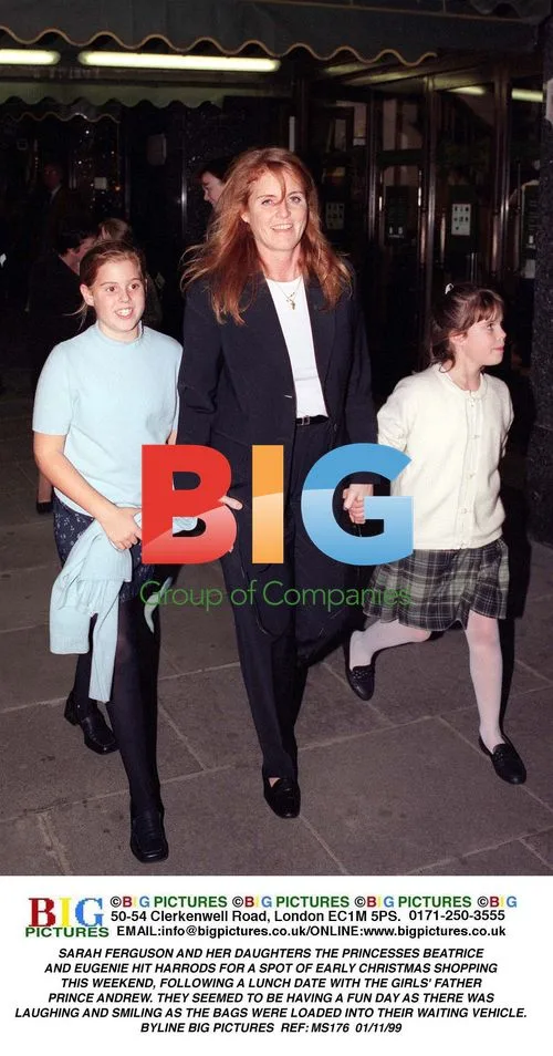 Fergie and Daughters Shop at Harrods