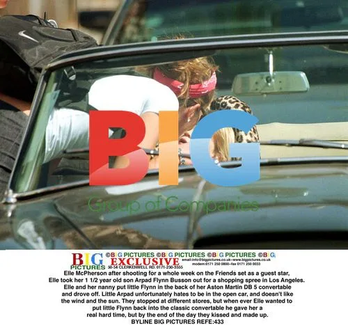 Elle McPherson and son Flynn out shopping
