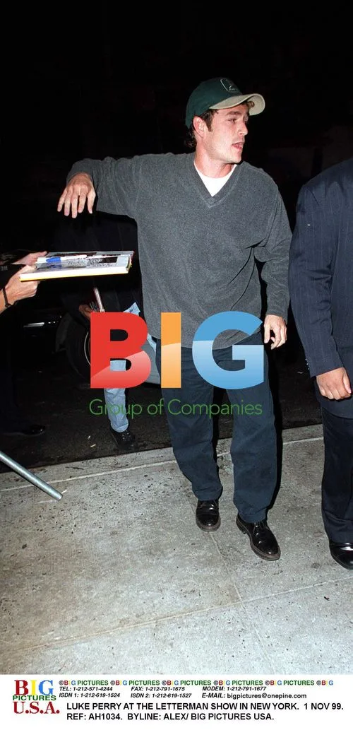 Luke Perry at the Letterman Show