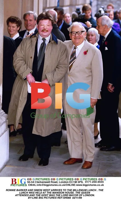 Ronnie Barker and Simon West at Millennium Lunch