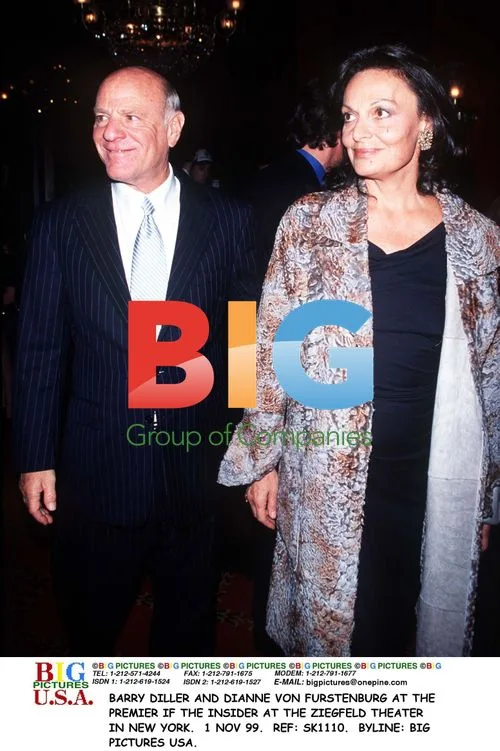 Barry Diller and Dianne von Furstenburg at The Insider premiere