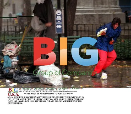Adam Sandler on set of "Little Nicky"