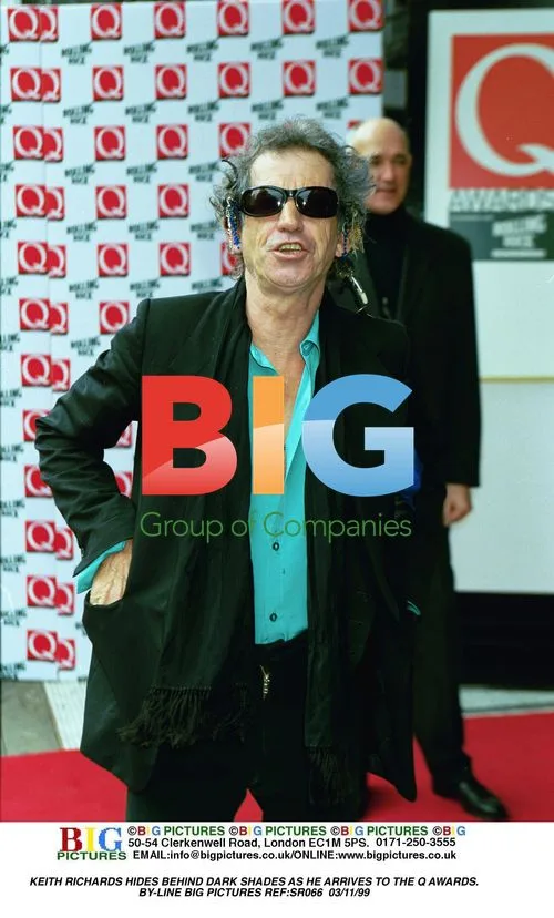 Keith Richards arrives to the Q Awards