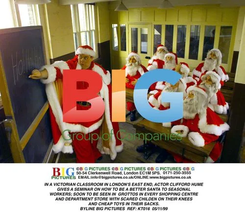Actor Clifford Hume Trains Santas in East London