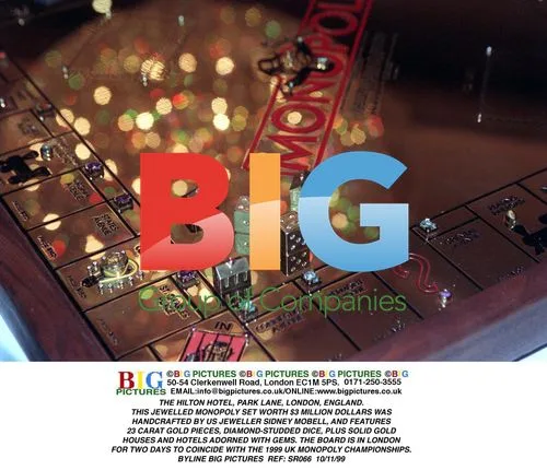 Jewelled Monopoly Set on Display