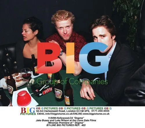 Jake Busey and Luke Wilson at "Dogma" premiere