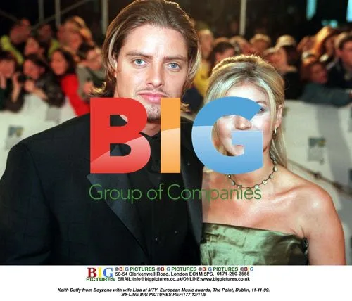 Keith Duffy with wife Lisa at MTV EMAs
