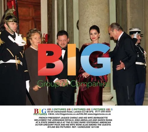 French President Chirac Hosts Jordanian Royals