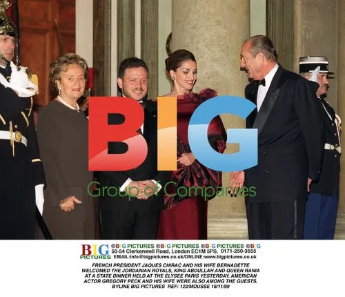 French President Chirac Hosts Jordanian Royals