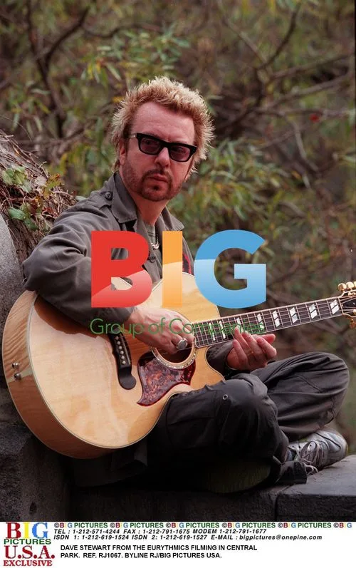 Dave Stewart from the Eurythmics Filming in Central Park