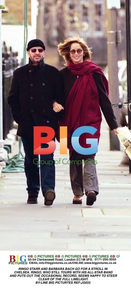 Ringo Starr and Barbara Bach Stroll in Chelsea