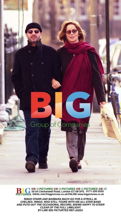 Ringo Starr and Barbara Bach on Chelsea Stroll