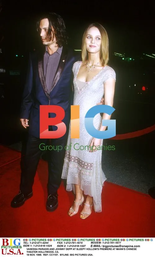 Johnny Depp and Vanessa Paradis at Sleepy Hollow Premiere