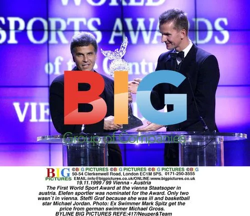 Mark Spitz receives award at World Sport Awards in Vienna