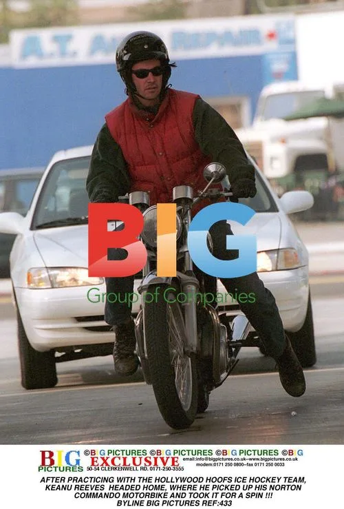 Keanu Reeves Leaves Practice, Rides Motorbike