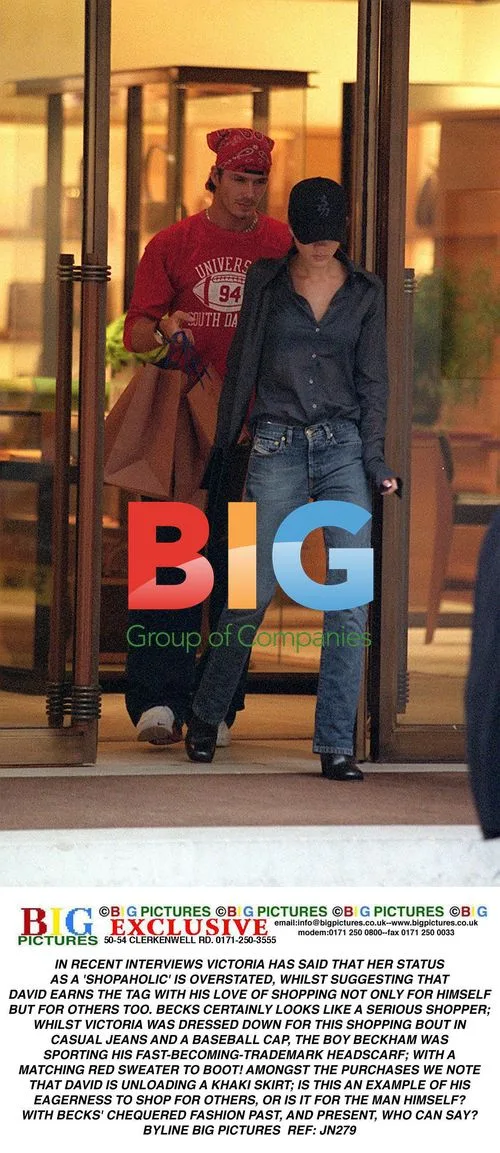 David and Victoria Beckham Spotted Shopping