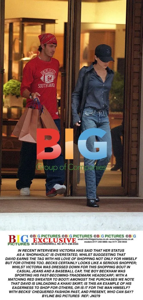 Beckham Couple's Shopping Spree