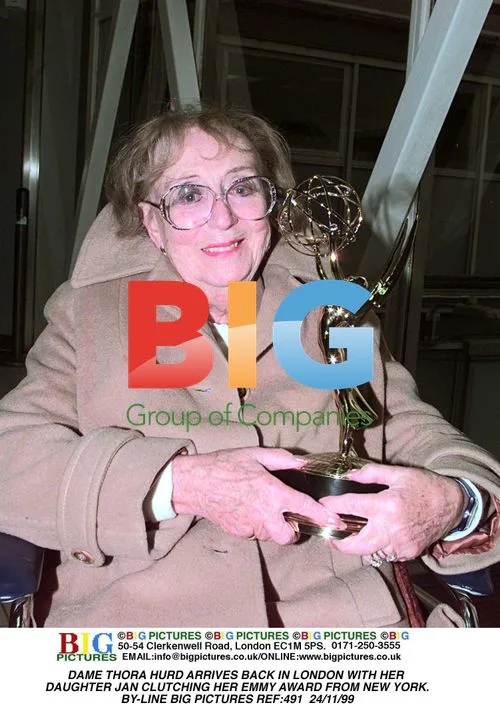 Dame Thora Hurd Arrives in London with Daughter Jan