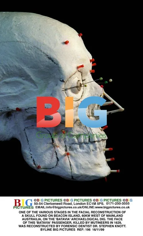 Facial reconstruction of 'Batavia' skull