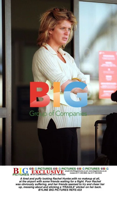 Rachel Hunter Spotted Looking Tired at Airport