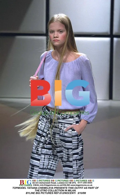 Tatiana Chemeleva presents Etro outfit in Milan