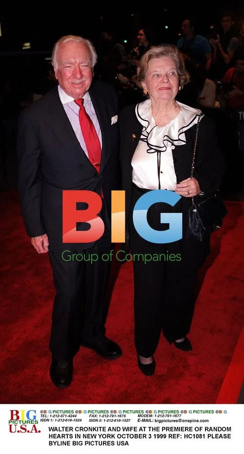 WALTER CRONKITE AND WIFE AT RANDOM HEARTS PREMIERE
