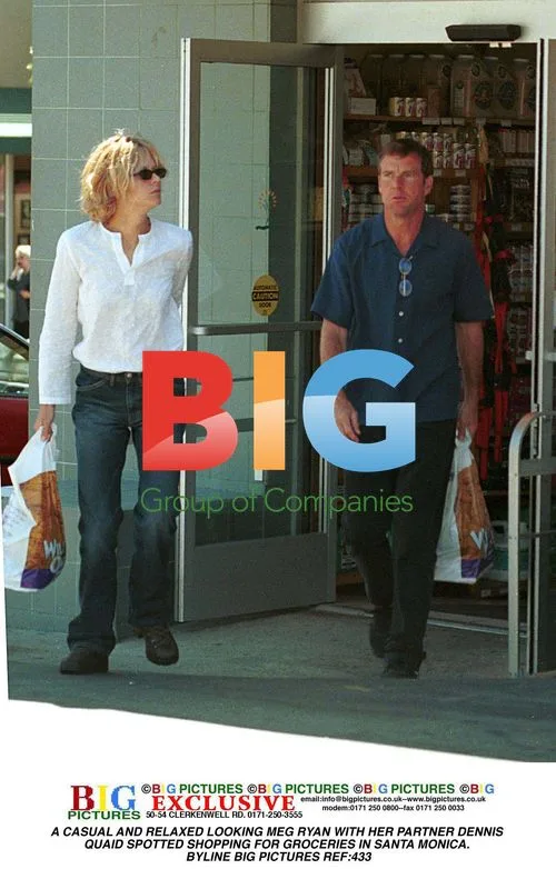 Meg Ryan and Dennis Quaid Grocery Shopping in Santa Monica