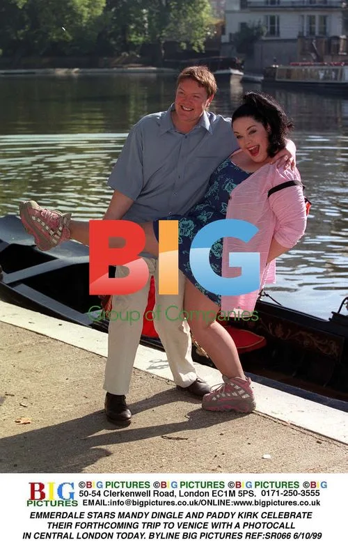 Emmerdale stars Mandy and Paddy celebrate Venice trip