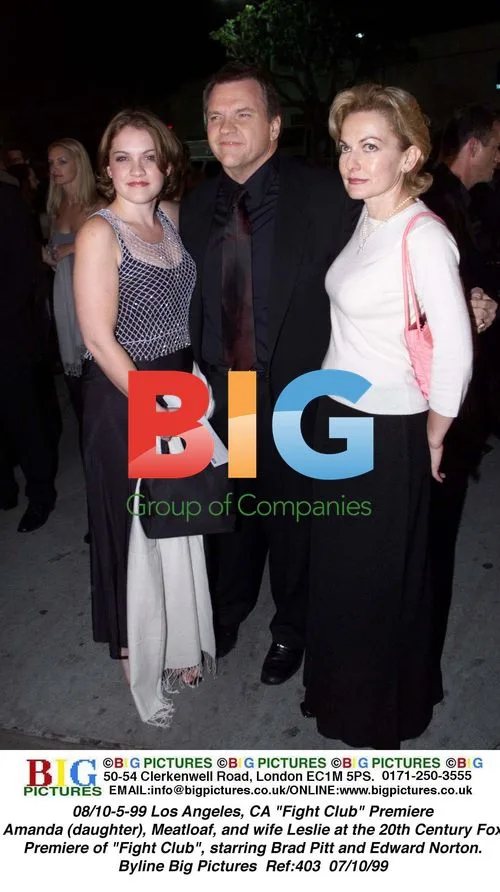 Meatloaf and Family at "Fight Club" Premiere