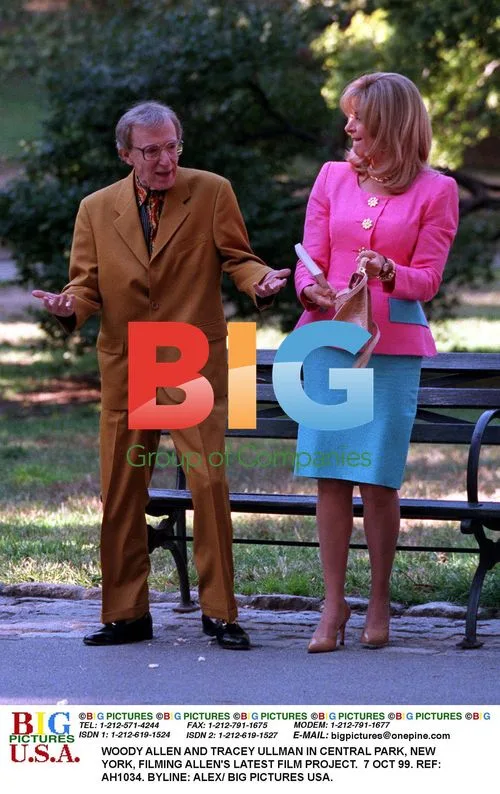 WOODY ALLEN AND TRACEY ULLMAN ON FILM SET