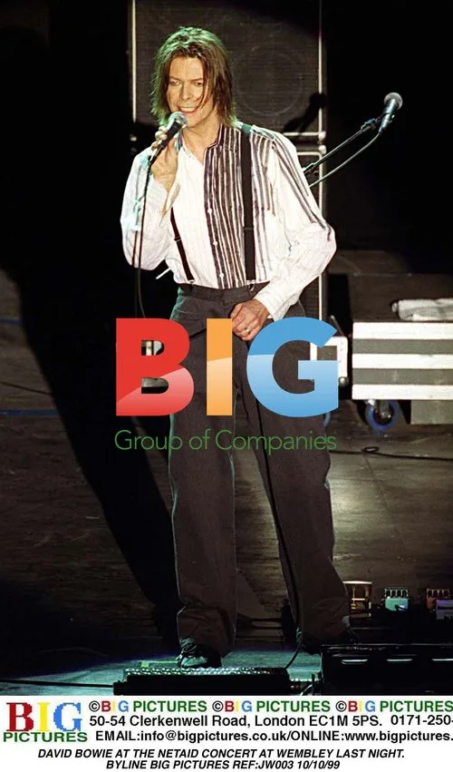 David Bowie at the NetAid Concert