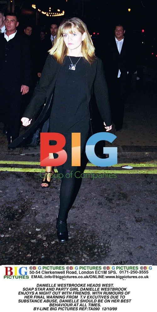 Danielle Westbrooke Enjoys West End Night Out