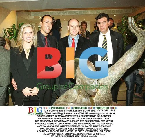 Prince Albert at Lorenzo Quinn's Art Show