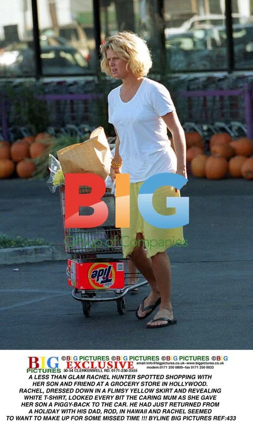 Rachel Hunter Spotted With Son in Hollywood