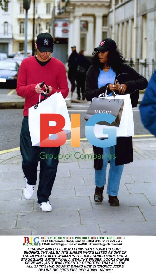 Shaznay Lewis and Boyfriend Christian Storm Shopping