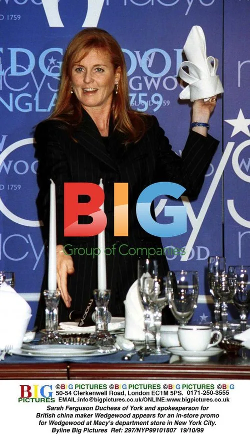 Sarah Ferguson promotes Wedgewood at Macy's