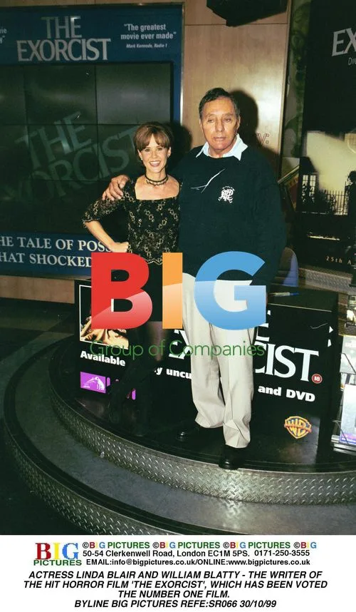 LINDA BLAIR AND WILLIAM BLATTY AT EXORCIST VIDEO LAUNCH