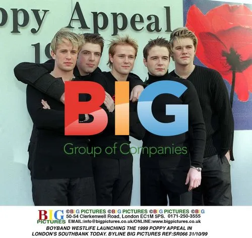 Westlife Launching 1999 Poppy Appeal