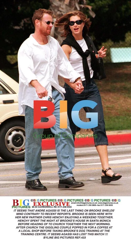 Brooke Shields and Chris Henchy out in Santa Monica