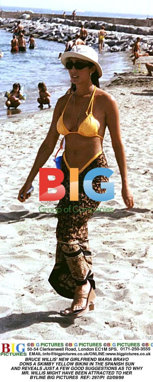 Maria Bravo in Bikini Spotted with Bruce Willis